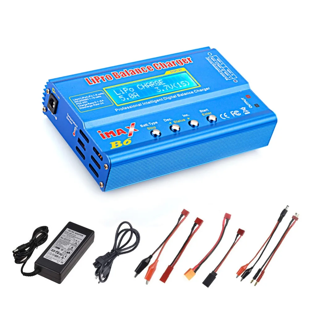HTRC iMAX B6 80W 6A Battery Charger Lipo NiMh Li-ion Ni-Cd Digital RC IMAX B6 Lipro Balance Charger Discharger + 15V 6A Adapter HTRC iMAX B6 80W 6A Battery Charger Lipo NiMh Li-ion Ni-Cd Digital RC IMAX B6 Lipro Balance Charger Discharger + 15V 6A Adapter