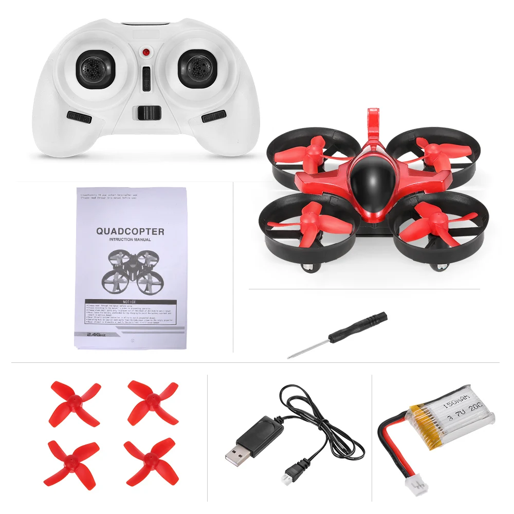 Набор цветов в виде скорпиона T36 2,4G 4CH 6-Axis Gyro 3D-Flip анти-раздавить UFO Drone RC Quadcopter RTF мини-Дрон - Цвет: Красный