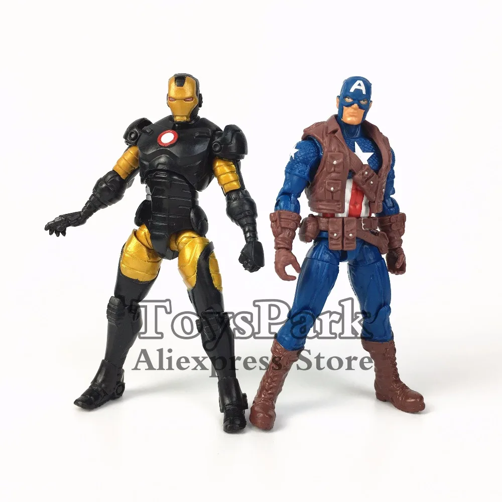 

Original Marvel Legends 3.75" Captain America & Iron Man Action Figure Avengers TRU Exclusive Collectible Loose