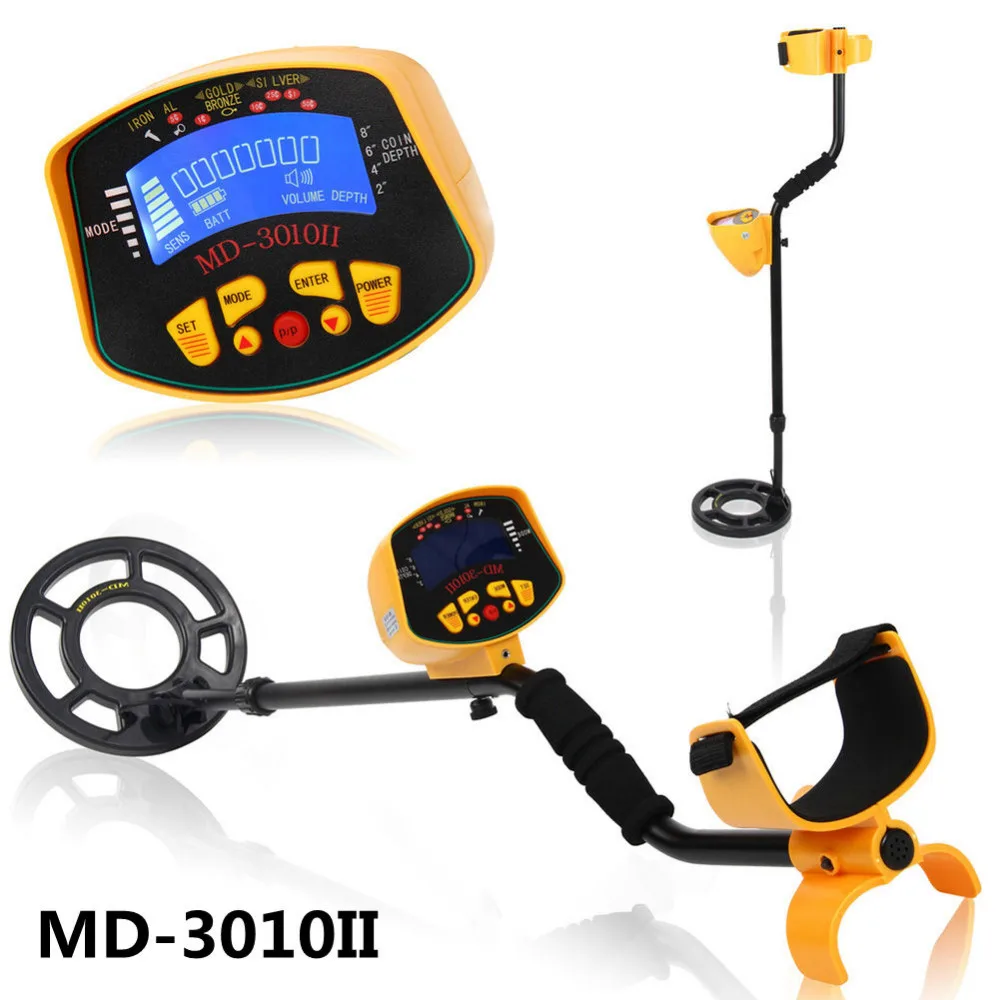 

Metal Detector LCD Screen Underground Adjustable Metal Gold Detectors Treasure Hunter Tracker Seeker Deep Target Power Coil