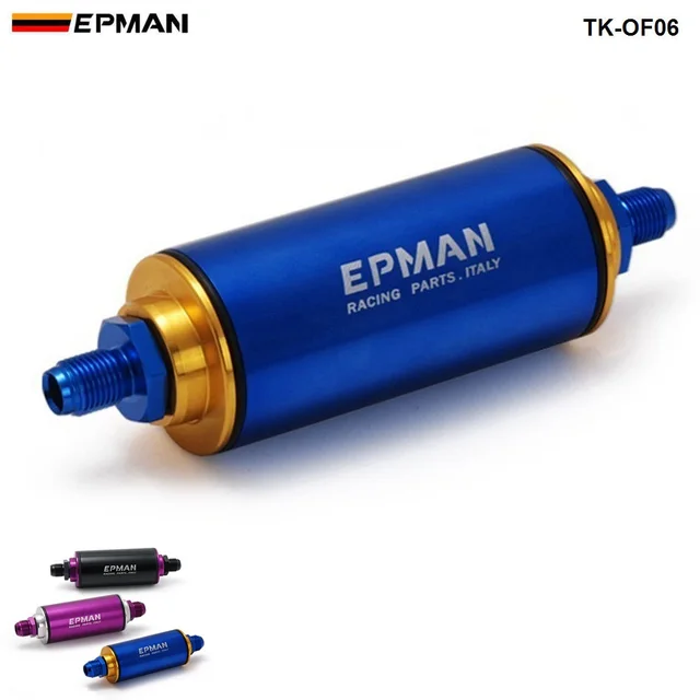 racing ready inline fuel filter an6 blue with 100 micron element tk Diesel Fuel Filters racing ready inline fuel filter an6 blue with 100 micron element tk of06