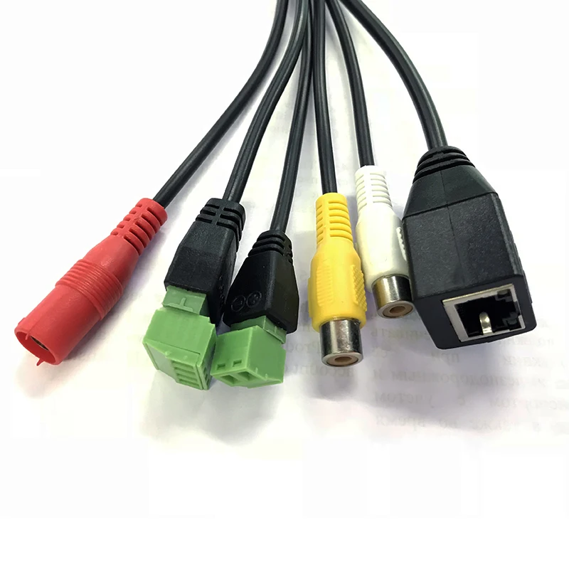 CCTV сетевой кабель RJ45+ DC+ аудио вход+ аудио выход+ RS485+ сигнализация безопасности камеры Пигтейл кабель для ip-камеры Модуль платы PCB BA