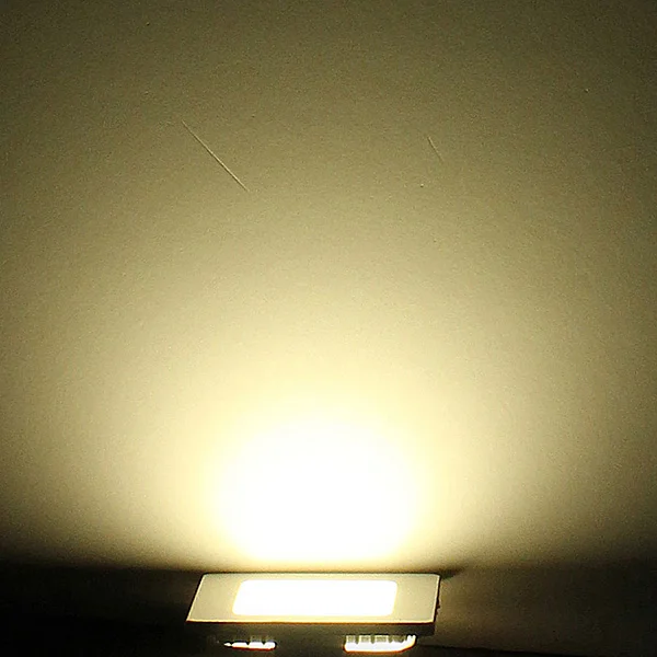 Ультратонкий Светодиодный потолочный светильник с регулируемой яркостью 3 Вт/6 Вт/9 Вт/12 Вт/15 Вт/25 Вт, встраиваемый в сетку светильник/тонкий светильник с квадратной панелью - Испускаемый цвет: Белый