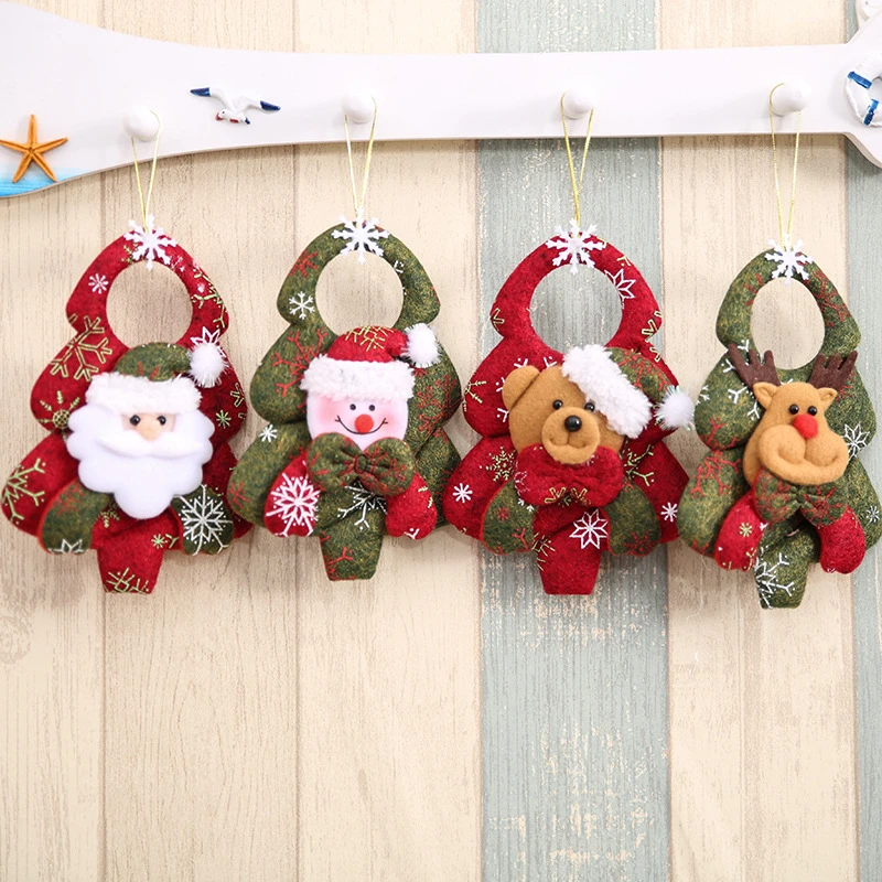 

1Pc Christmas Hanging Ornaments Decorations for Home Santa Claus Reindeer Christmas Tree Decorations Xmas New Year Decor Pendant