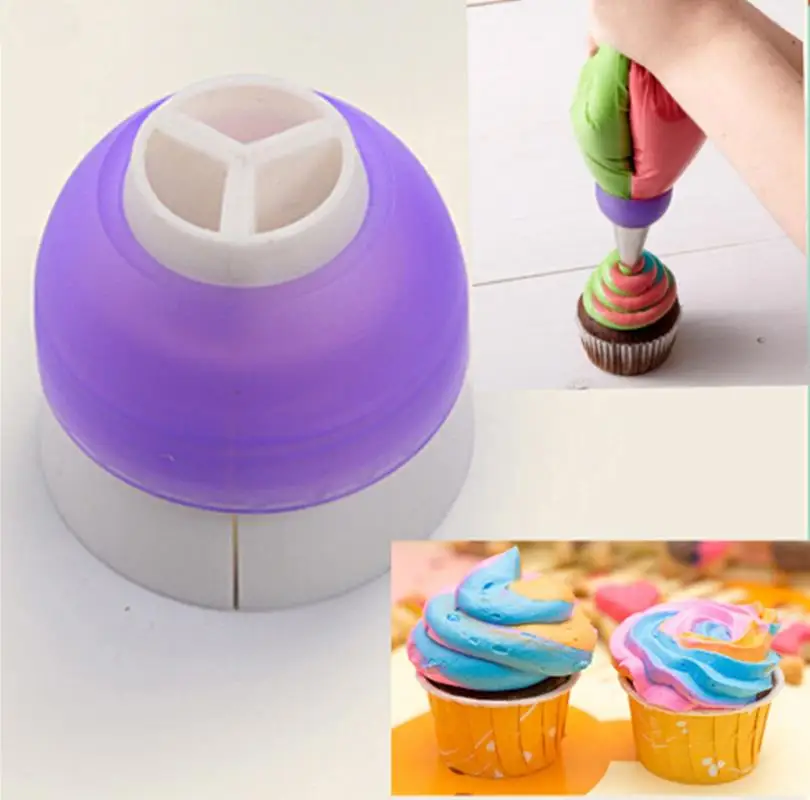 Новый инструмент для выпечки тортов 3 цвета cake tools 3 color couplerbakeware cupcake | Отзывы и видеообзор