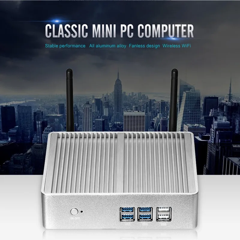 Eglobal Smallest i3 4005U Intel Nuc Windows 10 Mini PC Micro PC Barebone Computer HD 4400 Graphics HTPC 300M Wifi VGA HDMI