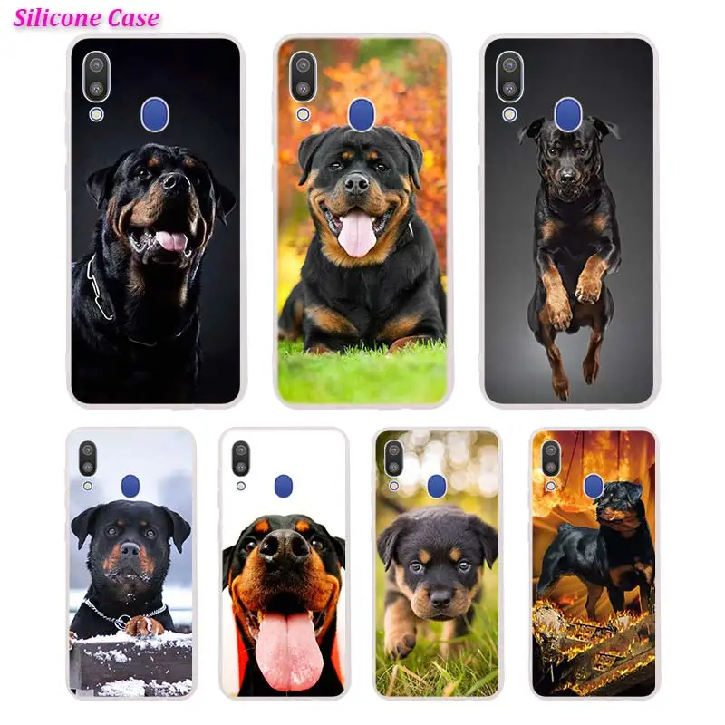 

Silicone Phone Case anime rottweiler Printing for Samsung Galaxy A70 A50 A40 A30 Phone bag Cover