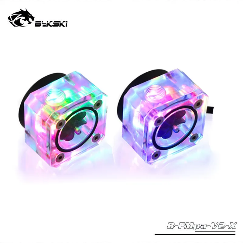 

Bykski Water Cooling Flowmeter Transparent Acrylic G1/4 RBW 5V AURA Lighting System B-FMpa-V2-X