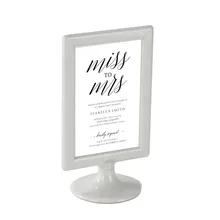 А4 20 шт настольная рамка для вывесок пластиковая фоторамка подставка настольная лампа с картиной дисплей стенд цена карта-метка меню держатель этикеток дисплей