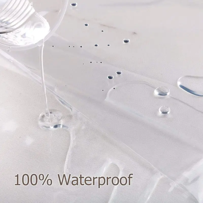 Comprar Cortina de ducha UFRIDAY PEVA revestimiento transparente con imanes Fondo impermeable y resistente al moho cortina de baño transparente cristal