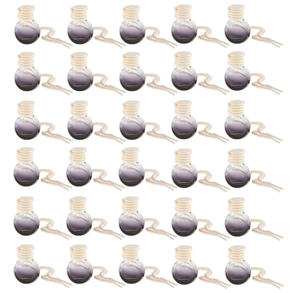30pcs 10ml Perfume Bottle Pendant Car Hanging Pendant Home Decoration