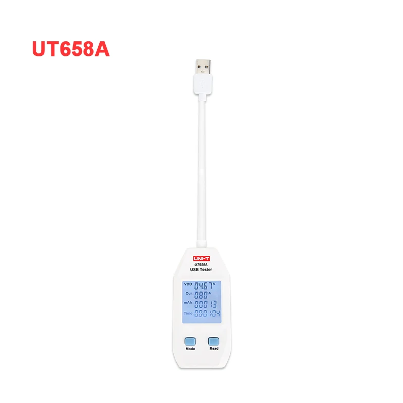 USB тестер UNI-T UT658A/C/двойной Напряжение и ток мониторы вольт ампер цифровой продукт зарядное устройство Емкость метр с хранения данных - Цвет: UT658A