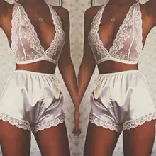 Женская Nigthwear Сексуальная кружевная Пижама Костюм висячий Nck жилет нижнее белье дамское кружевное платье Babydoll#918 Новинка