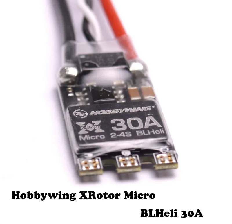 

Hobbywing XRotor Micro BLHeli 30A 2-4S ESC Support OneShot125 w/ Wires for FPV Drones