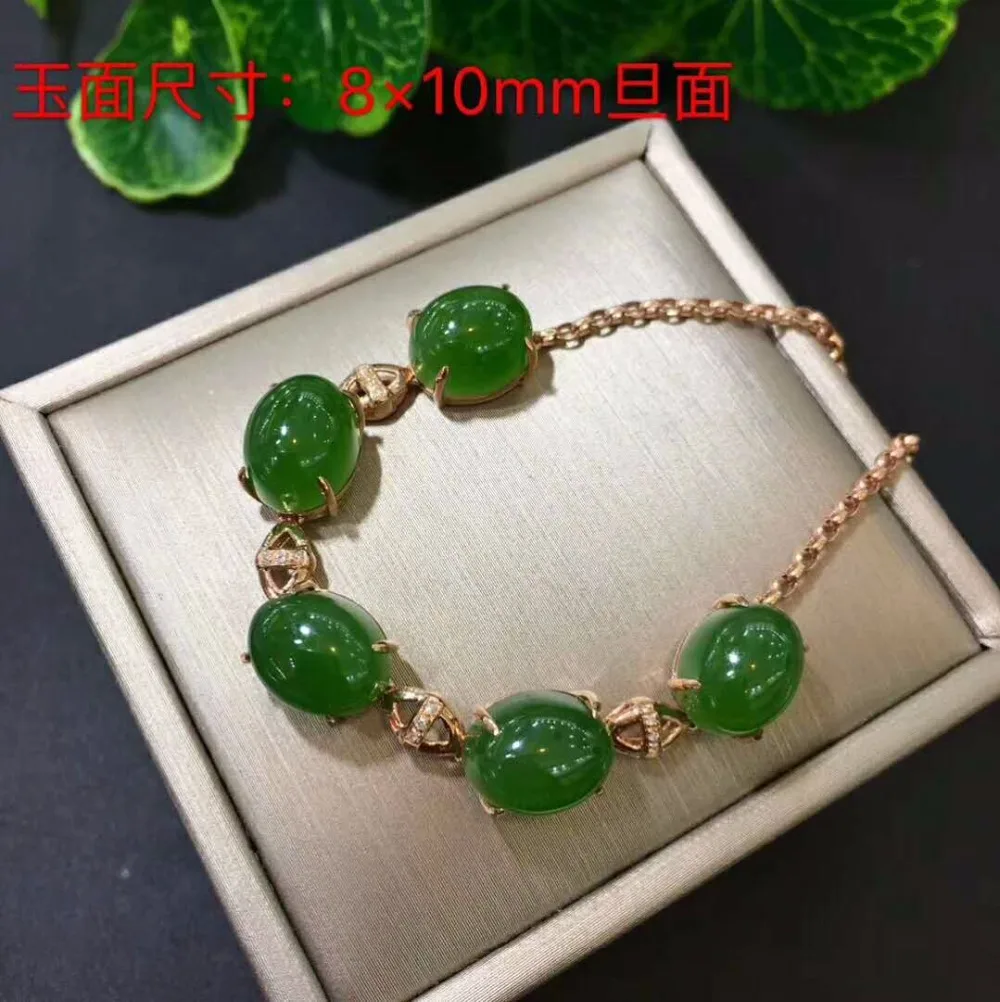 Бутик Hetian Jasper набор золото 18K с алмазной инкрустацией