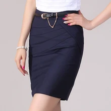 Новые офисные женские черные юбки, большие размеры, S-4XL, молния сзади, стиль, тонкий пакет, бедра, женские повседневные мини-юбки цвета хаки/серый/синий