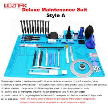 

Handset Maintenance Tool Set for IPHONE X 8P 8 7 6 Full Series Dismantling Screwdriver Suit Manual Combination Tool Kit