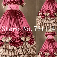 Индивидуальные Модные Розовые атласные южные Бальные платья Belle для женщин рококо викторианская Мария Антуанетта платья