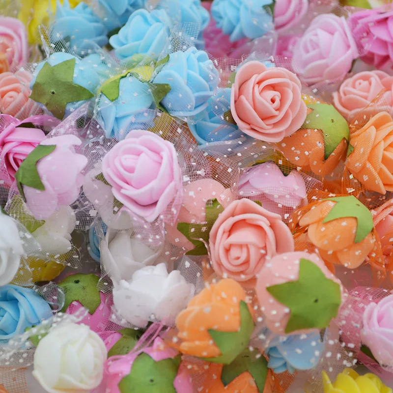 50pcs 2cm Mini PE Foam Roses Artificial Flowers For Wedding Party Home Decoration DIY Teddy Bear Wreath Craft Flower Bouquet 50pcs 2cm Mini PE Foam Roses Artificial Flowers For Wedding Party Home Decoration DIY Teddy Bear Wreath Craft Flower Bouquet
