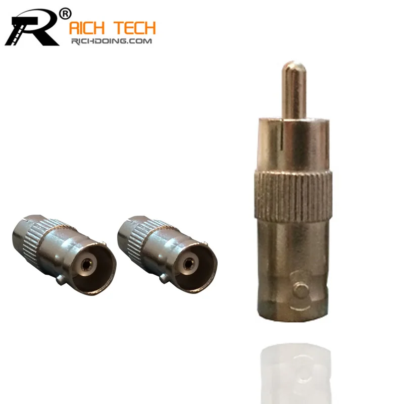 

SUPER QUALITY 3PCS/LOT RCA TO BNC CONNECTOR MIXED ADAPTER GOOD FOR CCTV SYSTEM CCTV COAX ADAPTER PLUG