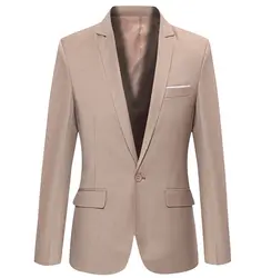 2018 Новое поступление роскошный пиджак Для Мужчин Весенняя мода бренд Качественный Хлопок Slim Fit мужской костюм Для мужчин Блейзер masculino