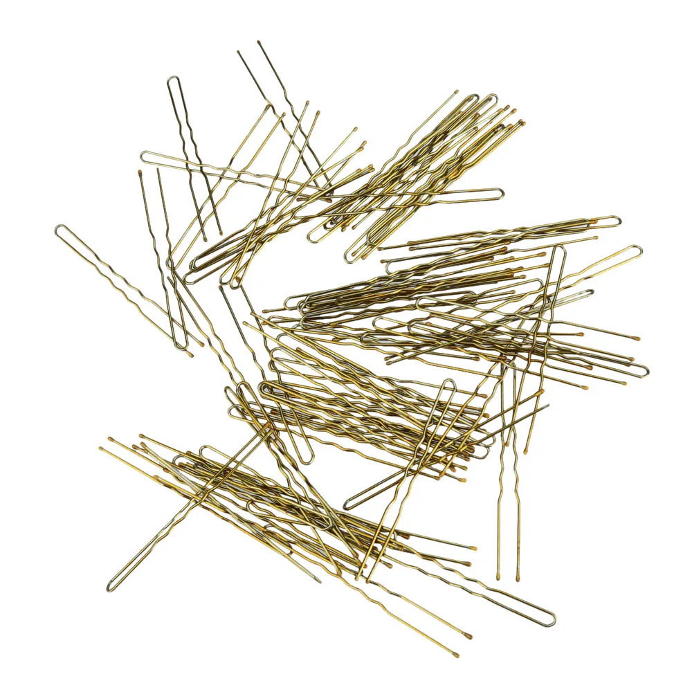 300 шт./компл. металлические тонкие u-образные шпильки золотые женские заколки для волос заколки для красоты Инструменты для укладки волос 3