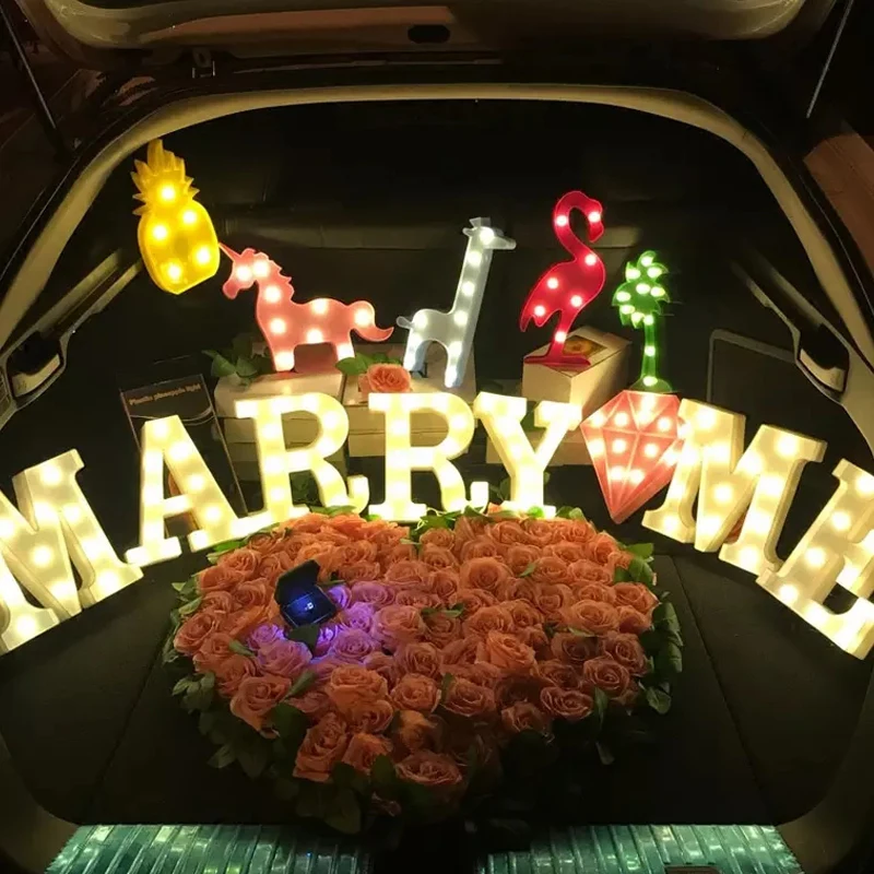 Светодиодный ночник Luminaria с изображением фламинго кролика облака рождественской