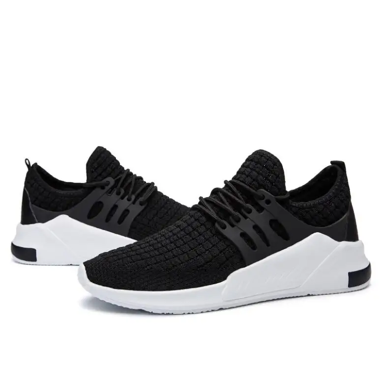 

Brand Design Running Shoes for Men Trainers Telescopic rope Soft Bottom Mesh Sneakers Shoes Men zapatos de hombre plus EU 39-46