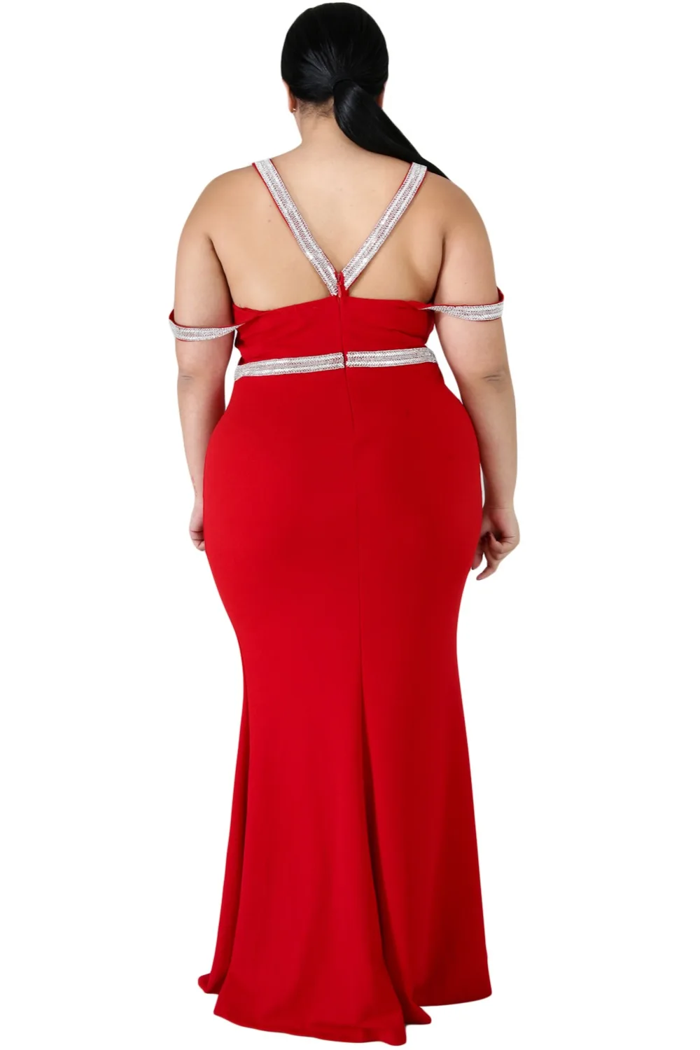 Red-Plus-Size-Rhinestone-Galore-Maxi-Dress-LC611089-3-2