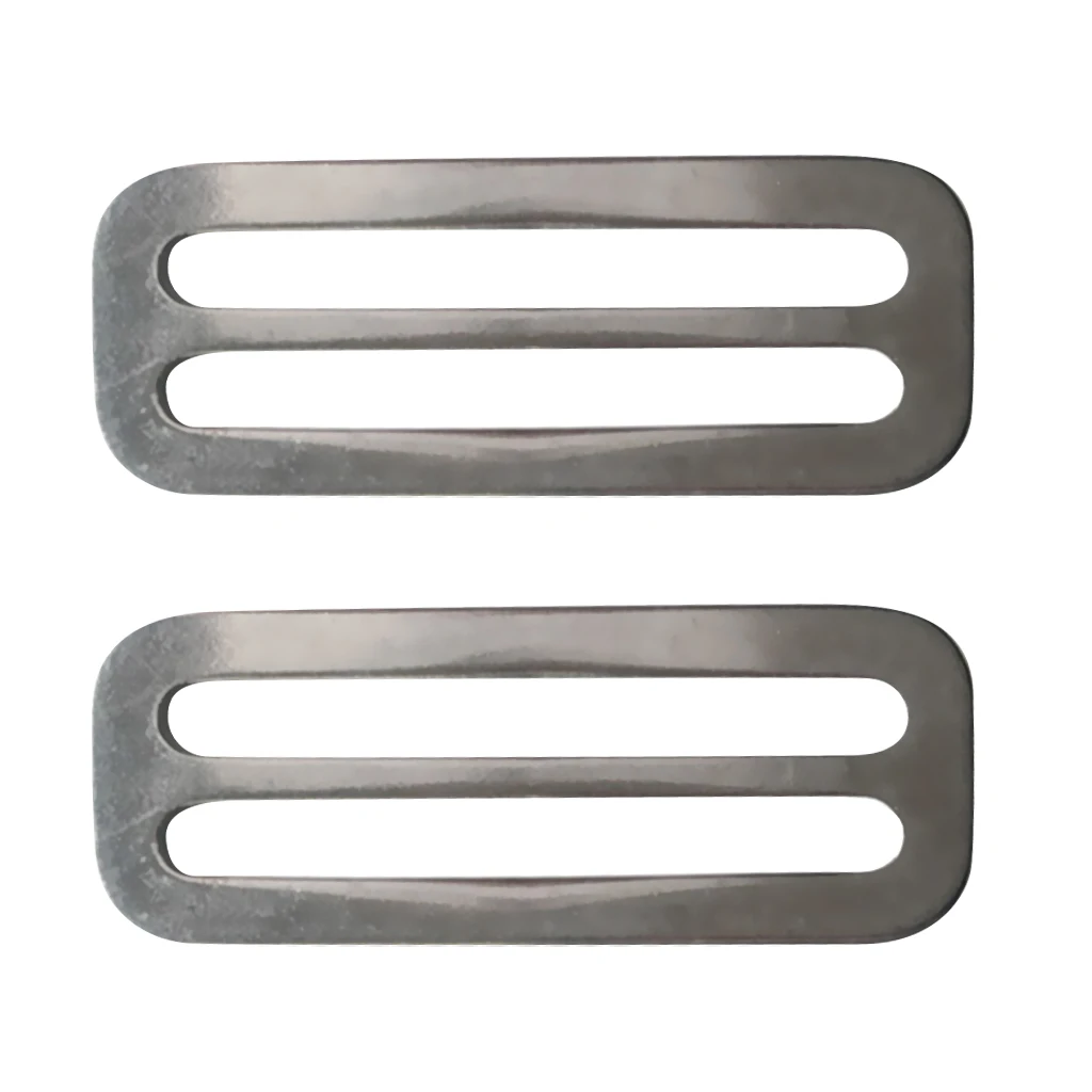 2019 2 Pieces Scuba Diving Standard 2 inch Webbing Strap Weight Belt Weightlifting Slide Buckle Stainless Steel Stopper Keeper