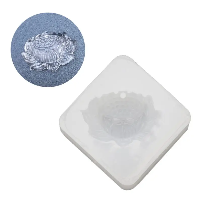 Lotus Jade кулон силикона из эпоксидной смолы формы для творчества из пластика литые ювелирные изделия инструменты