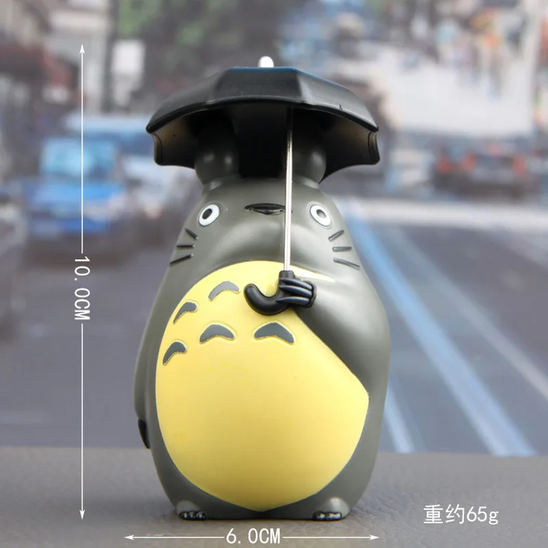 Студия Ghibli Hayao Miyazaki зонтик счастливый Тоторо Аниме Фигурка автомобиля Микро