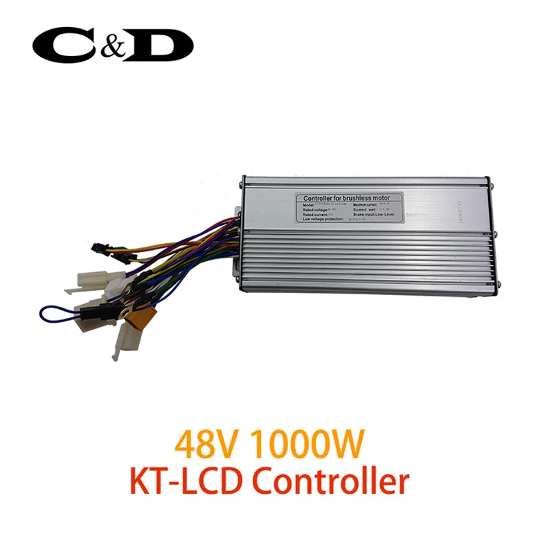 

ebike 48V 1000W 40A Electric bicycle Brushless controller Sine wave Hall Sensor KT Series Support LED LCD