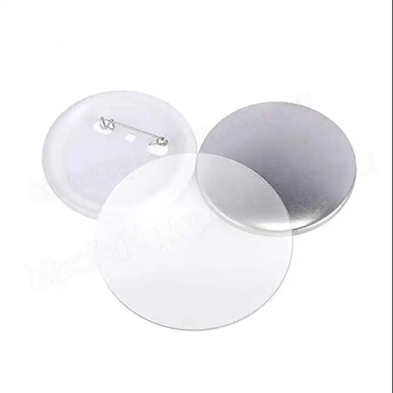 100 Sets Blank Badge Parts Supplies Pin Materials For Button Maker Machine DIY
