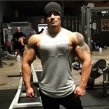 Bunbell Angelov тренажерные залы майка Для Мужчин Пустой Бодибилдинг Костюмы Стрингер Singlets Лето Фитнес Для мужчин без рукавов хлопок Masculina