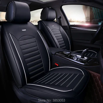 

all black leather universal fit car seat cover for BMW TOYOTA NISSAN
