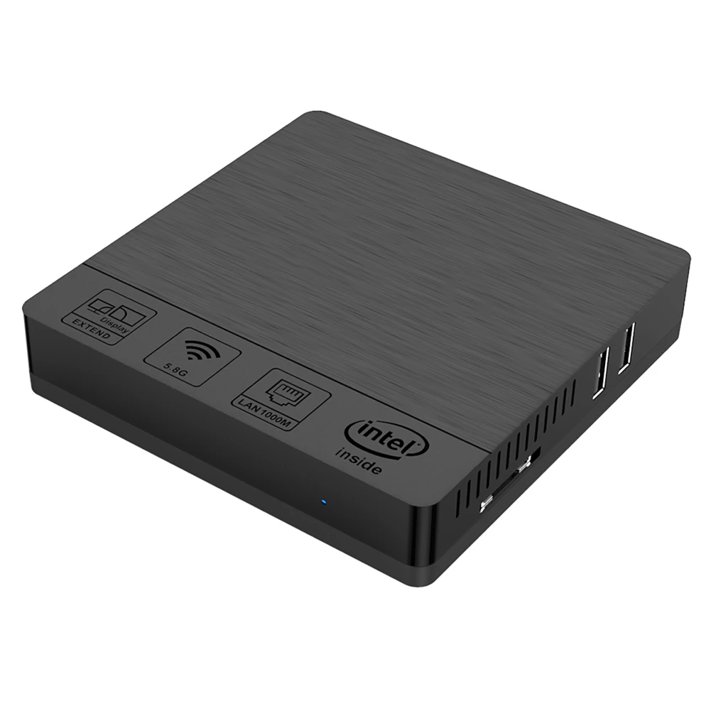 

Mini PC 4G/64GB Win10 BT4.0 Heat Disspation Dustproof 2.4G+5.8G Dual WiFi JLRJ88