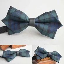 Темно-Зеленый Клетчатый британский стиль мужской галстук, галстук-бабочка, Предварительно Связанные, галстуки для мужчин, алмазные Галстуки, галстук-бабочка для мужчин, темно-зеленые галстуки