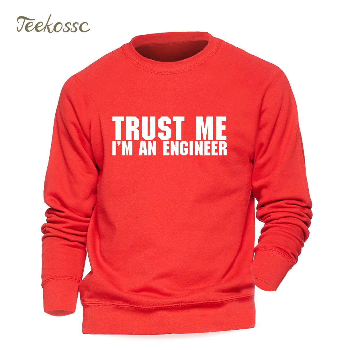 Trust Me I'm An Engineer мужская толстовка с забавным рисунком худи серого цвета
