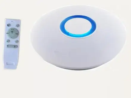Современный 24 Вт музыкальный потолочный светильник с динамиком, мобильный телефон приложение Bluetooth дистанционное управление Светодиодный светильник для гостиной Beroom - Цвет корпуса: white square remote
