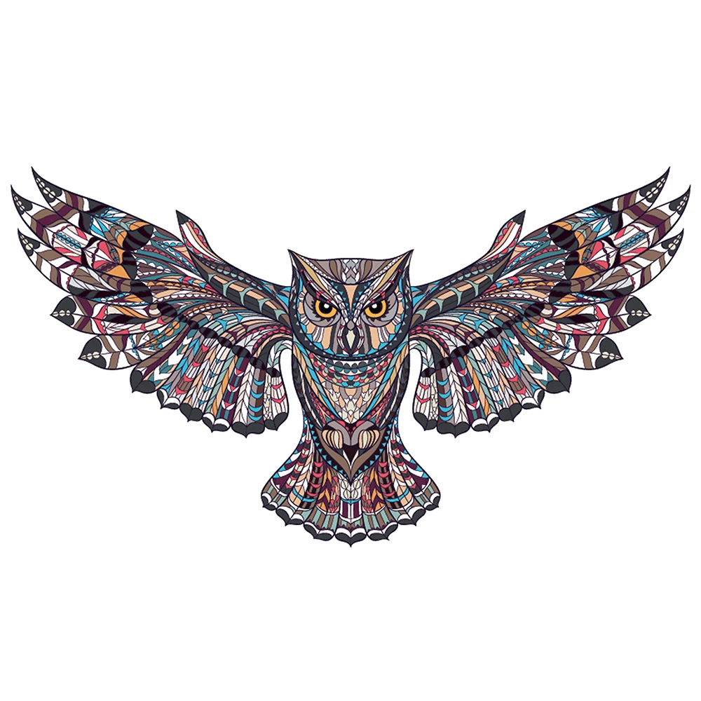 Trendy 3d owl clothes patches stickers for tops household iron on