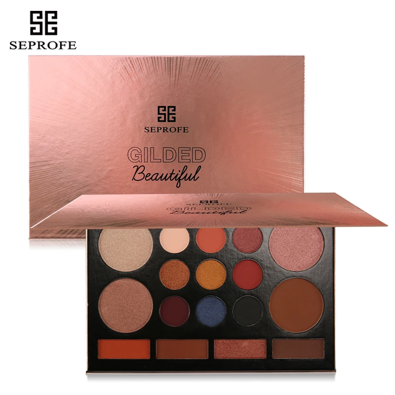 

17 Color Glitter Eyeshadow pallete Matte Shimmer Make up palette Luminous Multiple Styles Eye shadow palette Rose Gold EyeShadow