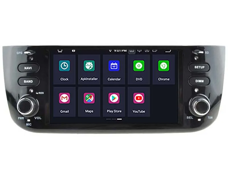 Android 9 0 автомобильный dvd плеер для Fiat Linea Grande Punto Стерео gps навигация SAT NAV 2 Гб ram + 16