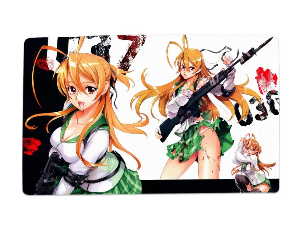 Highschool of the Dead Anime Characters (Miyamoto Rei 2B) Large Gaming Desk  & Mouse Pad Table Play Mat Custom Mouse Pad - AliExpress