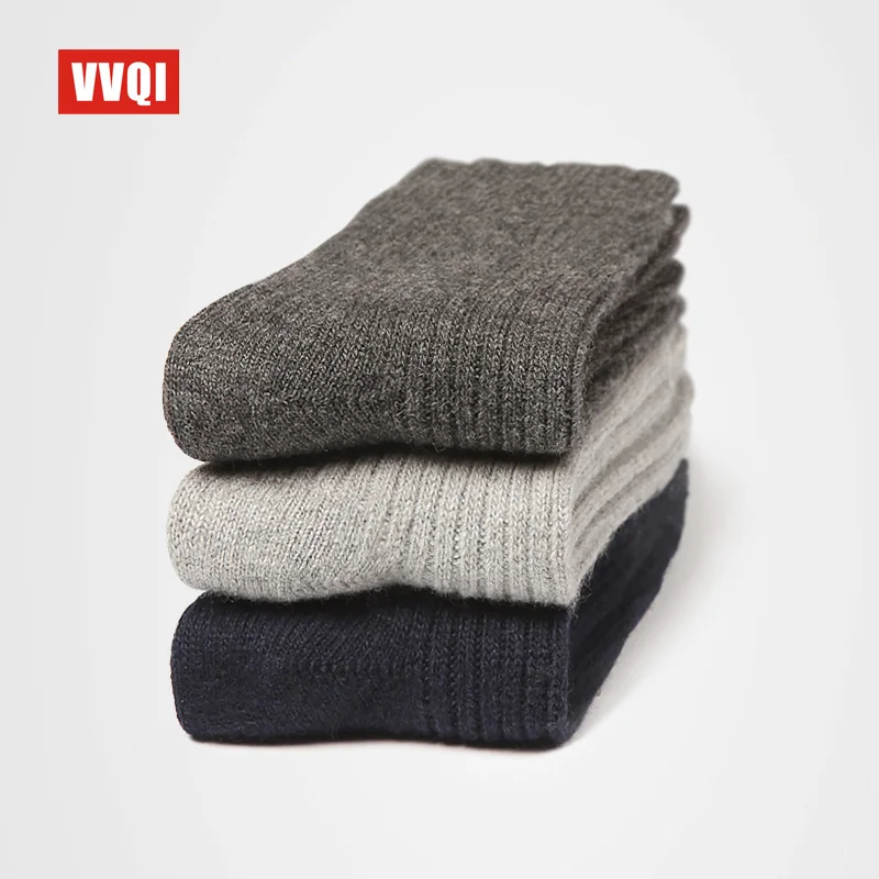 Price VVQI Winter men s wool socks warm floor socks export quality Brand socks business 4packslot black no box