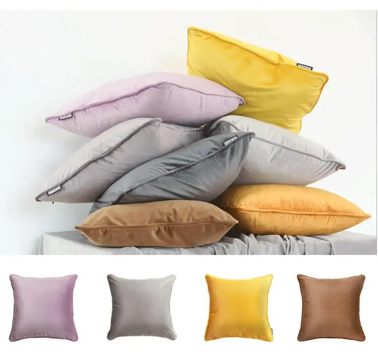 LeRadore роскошный однотонный велюровый чехол для подушки, Наволочки для подушек, домашний клуб, компания, декоративный текстиль, 50*50 см, 60*60 см, 70*70 см