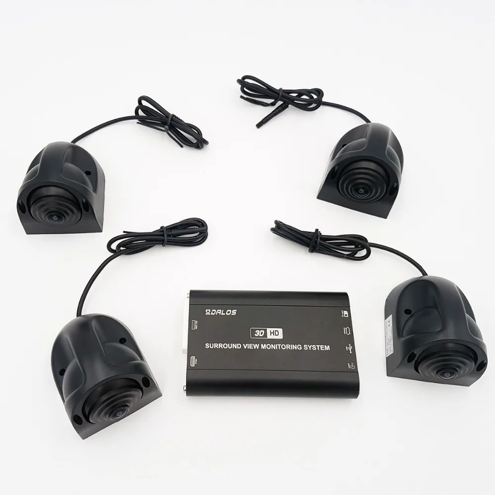  SZDALOS 3D HD 360 Surround view Monitoring System for Bus RV Motorhome Truck with HD 1080P 4-CH DVR