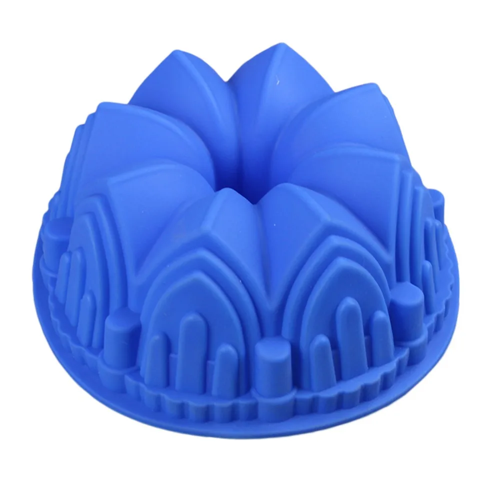 Большая корона и замок силиконовая форма для торта 3D Детский противень для торта на день рождения украшения инструменты большой торт с мастикой «сделай сам» инструмент для выпечки