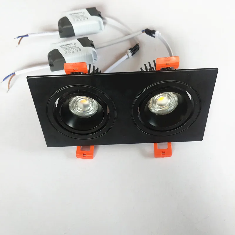Тусклый круглый светильник Потолочные утопленные светильники 14W18W24W COB светодиодный точечные потолочные светильники AC85 ~ 265 V Светодиодный