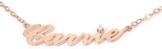carrie name necklace